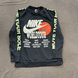 Nike World Tour T-Shirt Mens Large Move Your Sole Beaverton Oregon Cities